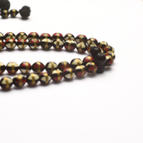 Kok with Metal & Stone Inlays 7mm 100 Beads