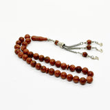 Brown Starry Stone 10mm 33 Beads Misbaha