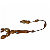 Kok 10mm with Metal & Stone Inlay 33Beads