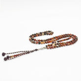 سبحه عقيق سليماني احمر 8 مم 100 حبايه 2 عداد