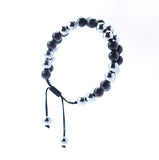 اسوره حجر هيماتيد طبيعي في عقيق اسود