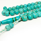 سبحه فيروز هولايت ازرق مقاس 8 مل 100 حبه 2 عداد