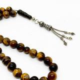 حجر عين النمر دلايه فضه 10 ملي 33 حبايه