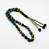 سبحه كوك مطعم بتراب الكهرمان 10 ملي 33 حبايه