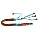 Camel Kok Turquoise Inlaid 8mm 100 Beads