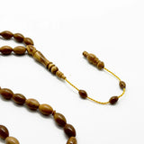 Olive Camel Kok 8mm 33 Beads