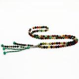 عقيق هندي اخضر 100 حبايه 8 ملي 2 عداد