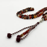 سبحه عقيق سليماني احمر 100 حبايه 8 ملي 2 عداد