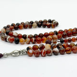 سبحه عقيق سليماني احمر 100 حبايه 8 ملي 2 عداد