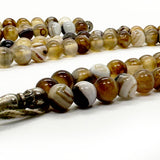 عقيق سليماني بني 100 حبايه 8 ملي 2 عداد