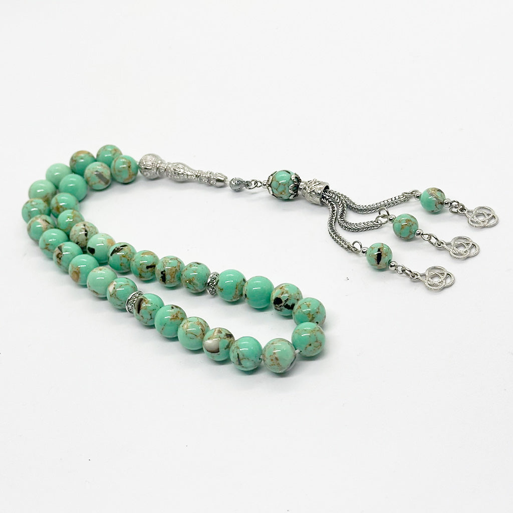 Pressed Seashell 10mm 33 Beads  