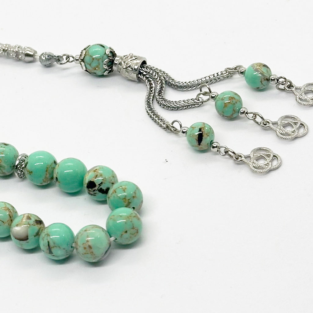 Pressed Seashell 10mm 33 Beads  