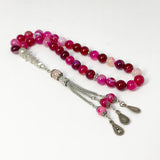 عقيق سليماني عنابي ١٠ ملي ٣٣ حبايه