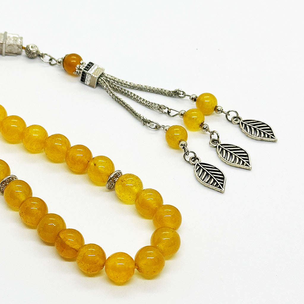 سبحه عقيق شرف الشمس 10 ملي 33 حبايه