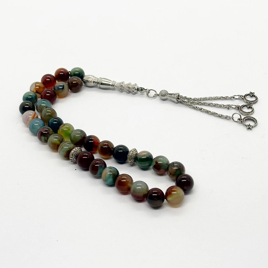 عقيق هندي ١٠ ملي ٣٣ حبايه