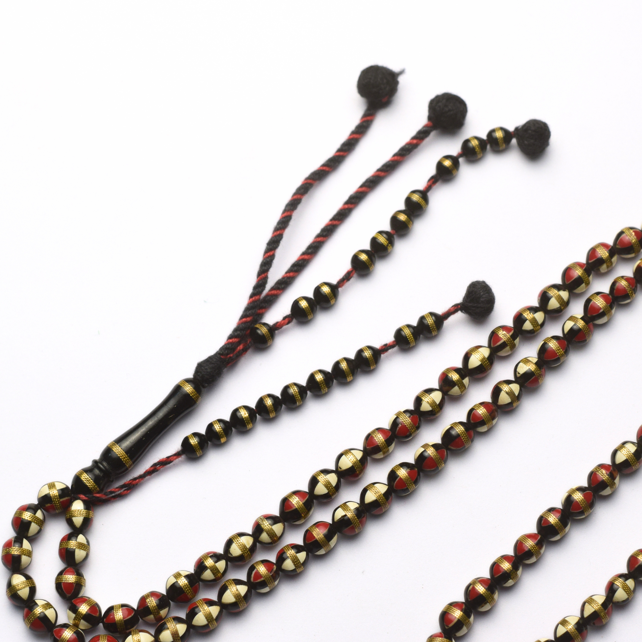 Kok with Metal & Stone Inlays 7mm 100 Beads