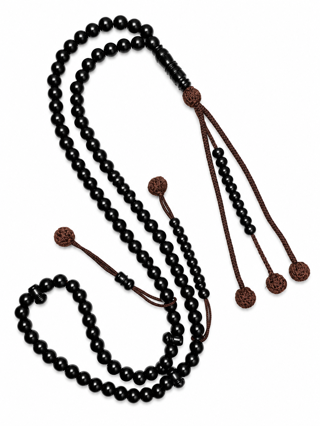 black kok 8mm 100 Beads 2 Counters