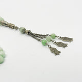 سبحة حجر جاد اخضر 10 ملي 33 حبايه