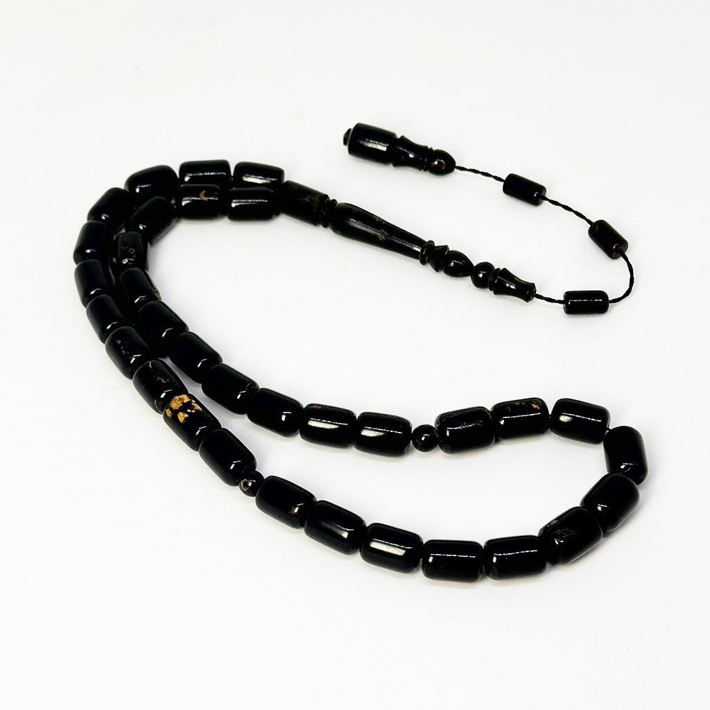 سبحة يسر بحر احمر برميلي 10 ملي 33 حبايه