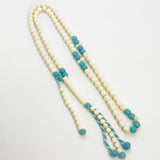 سبحه عضم جمل مطعم بالفيروز مقاس 8 ملي 100 حبايه