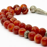 عقيق سليماني كبدي 10 مل 33 خرزة