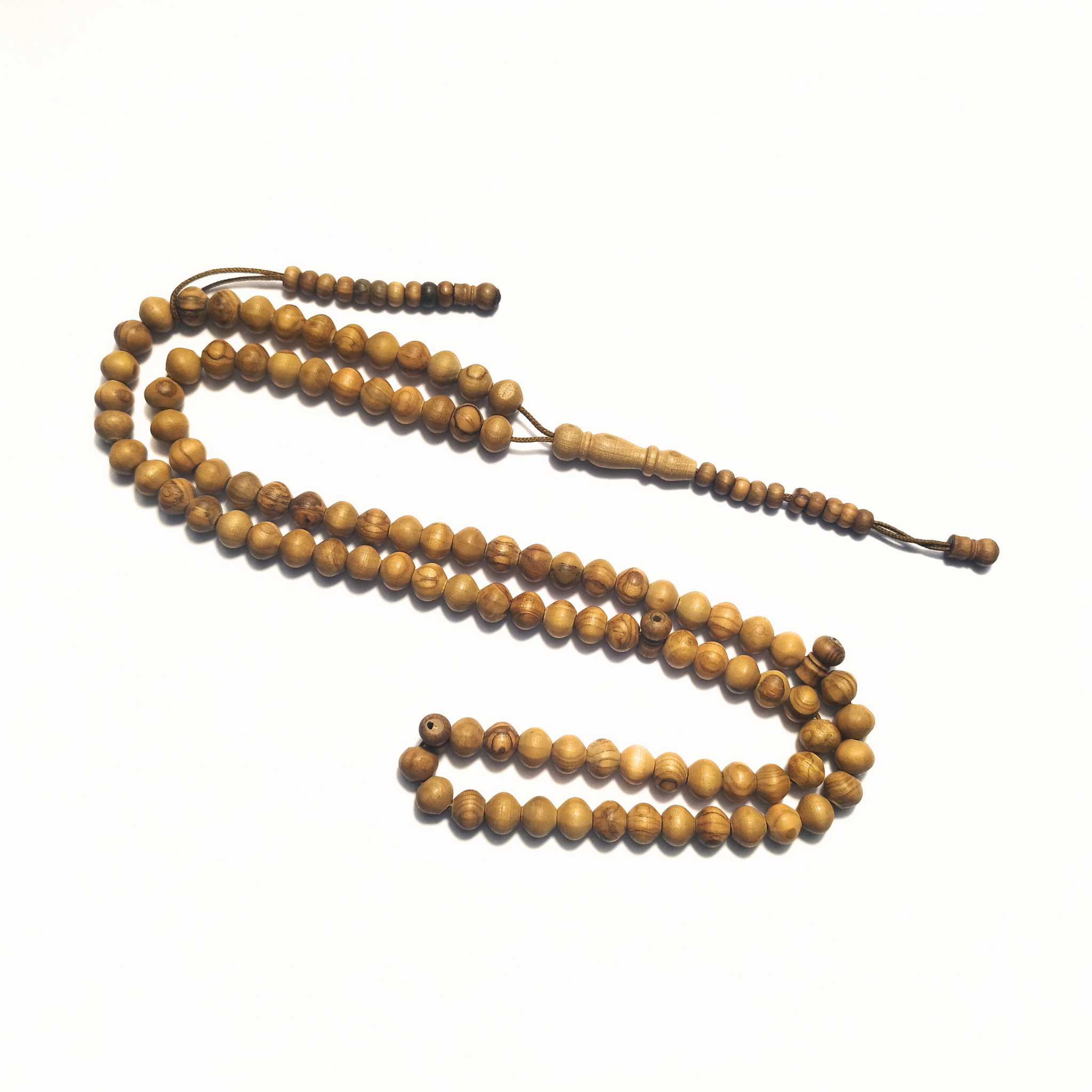 Olive Wood 12mm 100 Beads Double Counter 