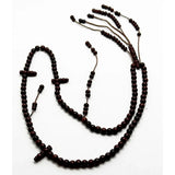 Tijani Burgundy kok 8mm 100 Beads 4 Counters
