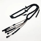 Black Tijani Kok 8mm 100 Beads Four Counter  