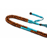 Camel Kok Turquoise Inlaid 8mm 100 Beads 