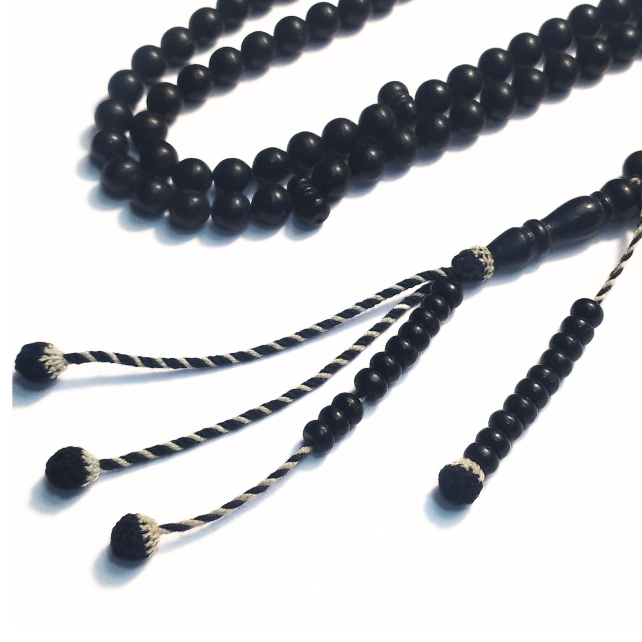African Ebony Prayer Beads  10mm  100 Beads 