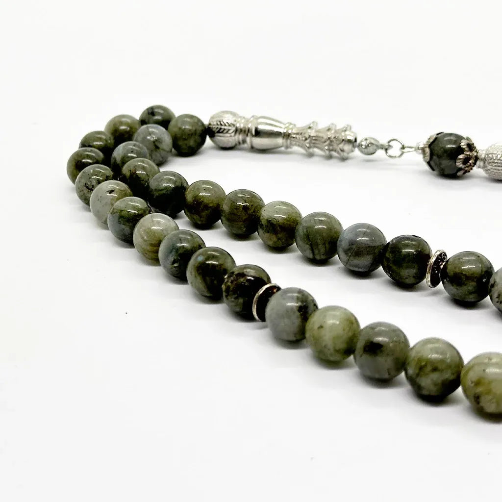 Labradorite Peacock Stone 10mm 33 Beads  