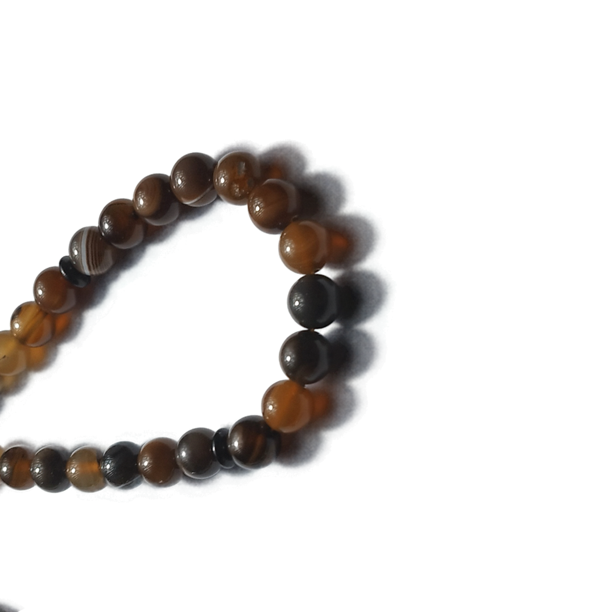 Brown Sulemani Agate 10mm 33 Beads  