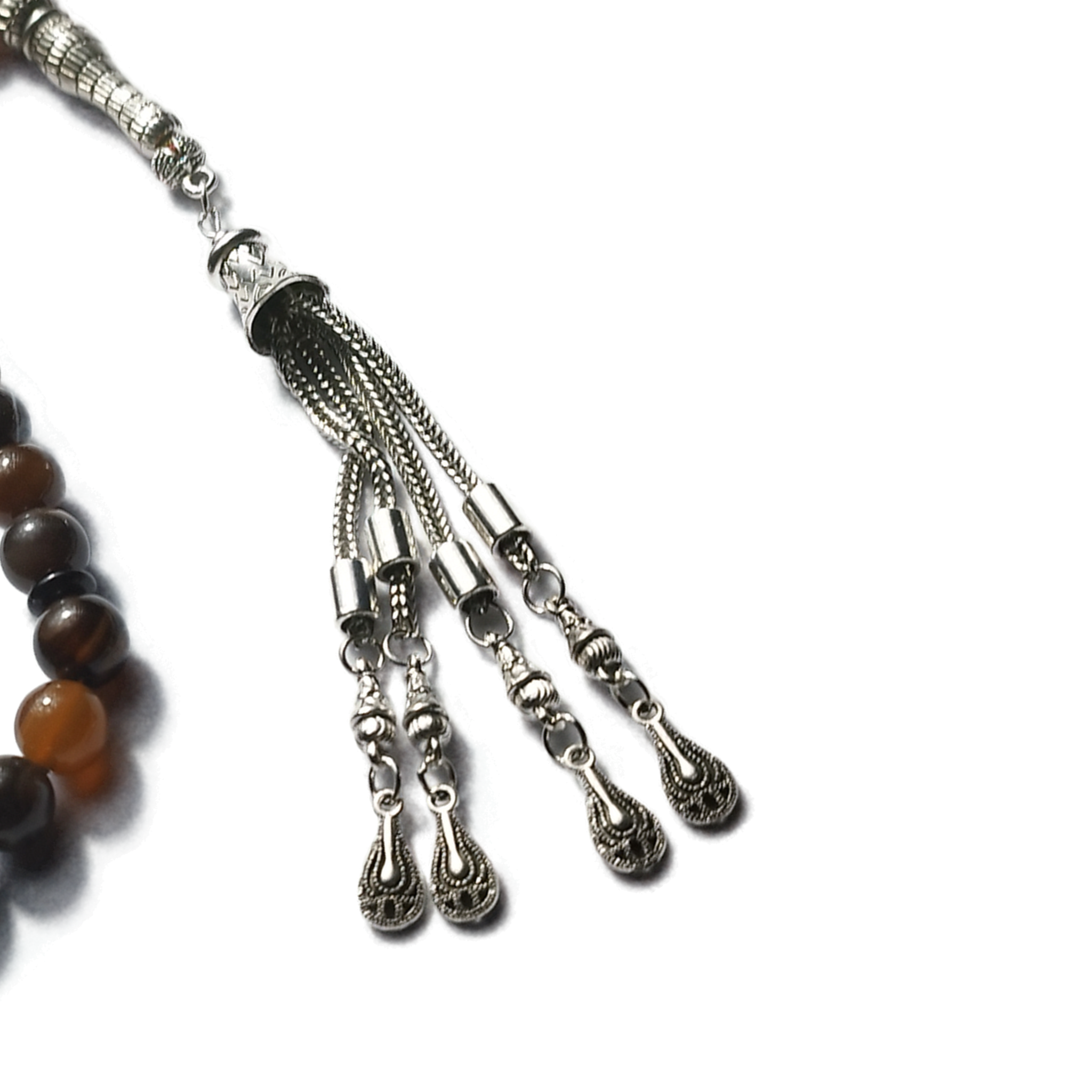 Brown Sulemani Agate 10mm 33 Beads  